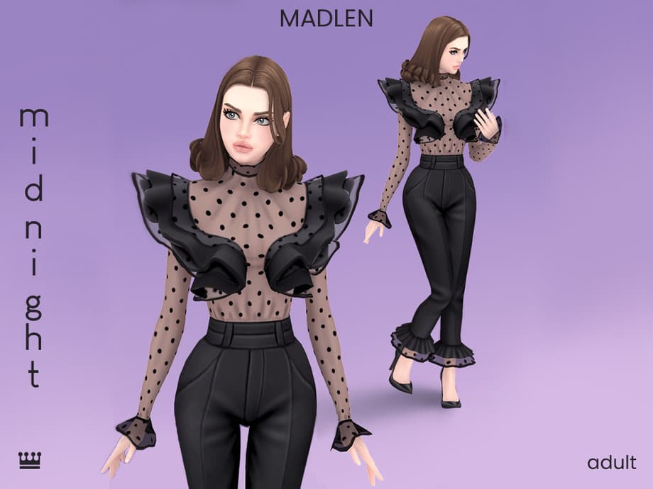 Скриншот мода Нарядный сет Midnight Set